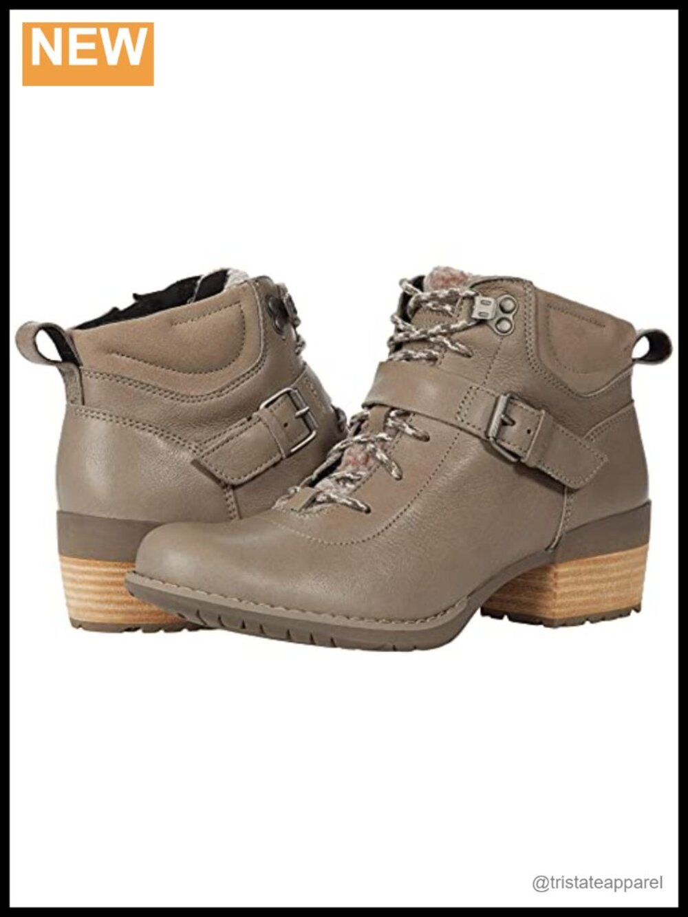 Waterproof Leather Hiking Boots Mid Calf Lace Up Zip